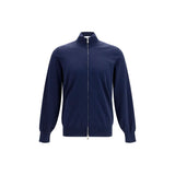 Brunello Cucinelli Blue Cotton Cardigan