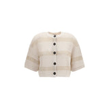 Brunello Cucinelli Beige Cotton Cardigan