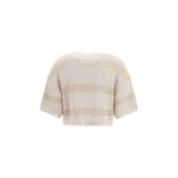 Brunello Cucinelli Beige Cotton Cardigan