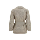 Brunello Cucinelli Beige Linen Cardigan