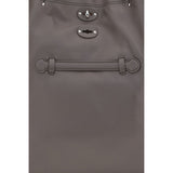 Zanellato Gray Calf Leather Bos Taurus Shoulder Bag