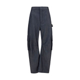 Balenciaga Blue Wool Oves Aries Cargo Pants