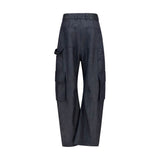 Balenciaga Blue Wool Oves Aries Cargo Pants
