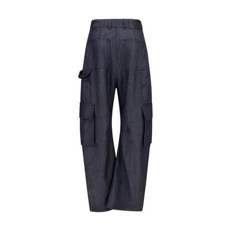 Balenciaga Blue Wool Oves Aries Cargo Pants