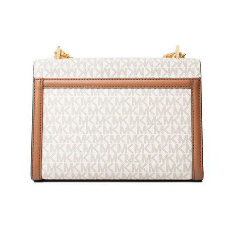 Michael Kors Beige Canvas Shoulder Bag