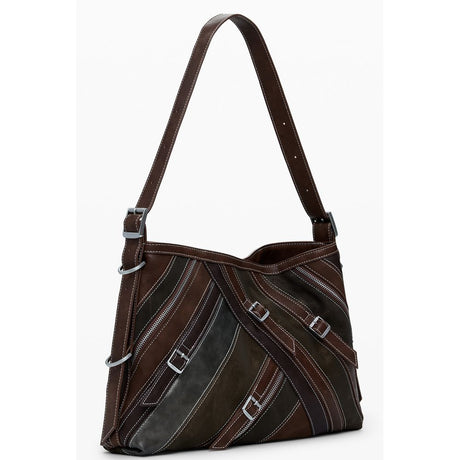 Desigual Marrone Poliuretano Women Handbag