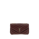 Saint Laurent Bordeaux Lamb Ovis Aries Aries Shoulder Bag