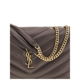 Saint Laurent Gray Lamb Ovis Aries Aries Shoulder Bag