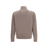 Brunello Cucinelli Beige Calf Leather Bos Taurus Leather Jacket