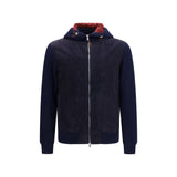 Brunello Cucinelli Blue Wool Oves Aries Full-Length Jacket