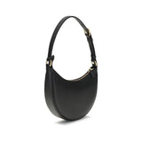 Valentino Garavani Black Calf Leather Bos Taurus Shoulder Bag