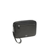 Valentino Garavani Black Calf Leather Bos Taurus Wallet