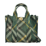 Burberry Green Fabric Handbag