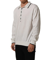 Dolce & Gabbana Black Leaf Print Silk Men Crew Neck T-shirt