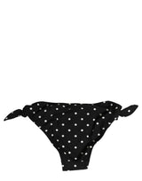 Dolce & Gabbana Black Polka Dot Swimwear Beachwear Bottom Bikini