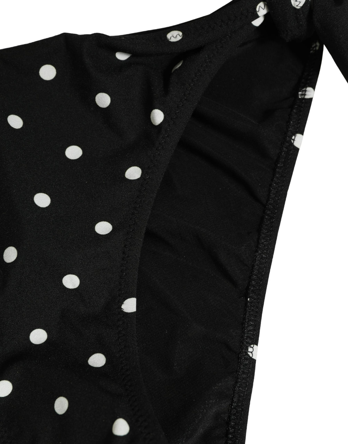 Dolce & Gabbana Black Polka Dot Swimwear Beachwear Bottom Bikini