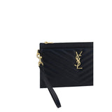 Saint Laurent Black Calf Leather Bos Taurus Wallet