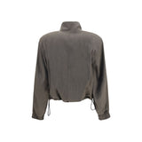 The Attico Brown Wool Oves Aries Bomber
