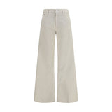 Haikure White Cotton Relaxed Fit Jeans