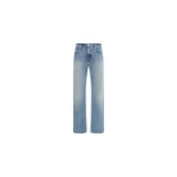Haikure Blue Cotton Straight-Leg Jeans