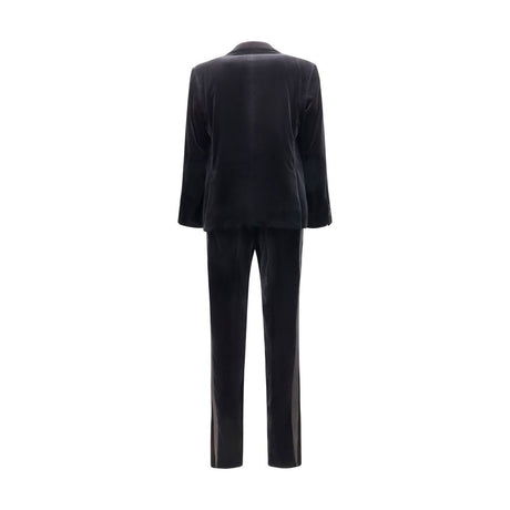 Ferragamo Black Cotton Tuxedo