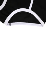 Dolce & Gabbana Black White Logo Waistband Coulotte Panty Underwear