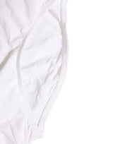 Dolce & Gabbana White Stretch Drawstring Swim Brief Swimwear