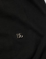 Dolce & Gabbana Black Cotton Collared Short Sleeves Men Polo T-shirt