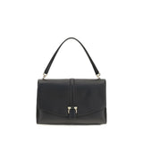 Ferragamo Black Calf Leather Bos Taurus Shoulder Bag