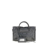 Balenciaga Gray Lamb Ovis Aries Aries Shoulder Bag