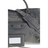 Balenciaga Gray Lamb Ovis Aries Aries Shoulder Bag