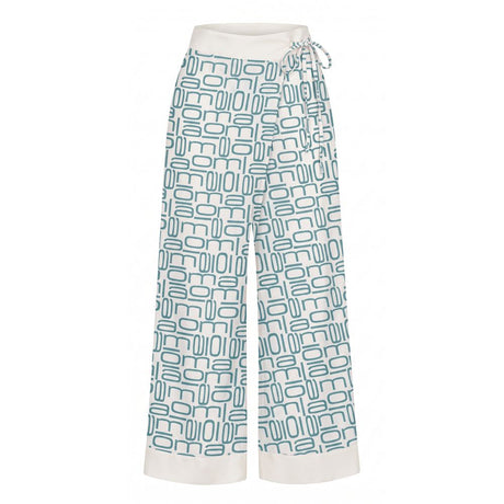Malo Blue Silk Women's Pants