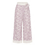 Malo Purple Silk Women Pants