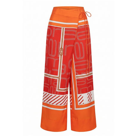 Malo Orange Silk Women's Pant