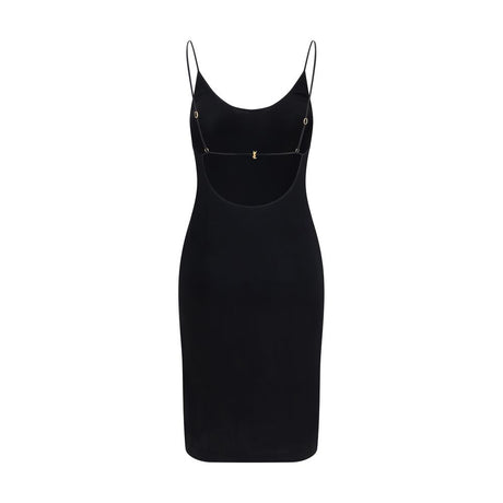 Saint Laurent Black Viscose Casual Dress