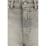 Our Legacy Gray Cotton Straight-Leg Jeans