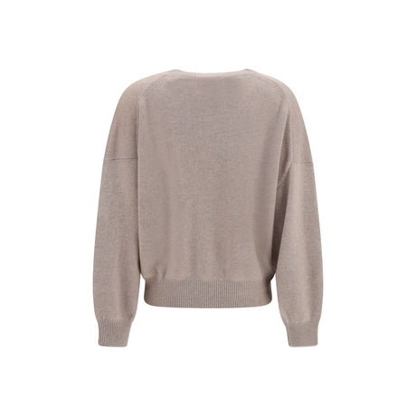 Lisa Yang Beige Cashmere Sweater