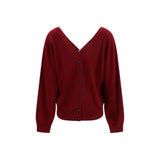 Lisa Yang Bordeaux Cashmere Cardigan