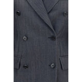 Balenciaga Gray Wool Oves Aries Blazer