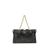 Valentino Garavani Black Lamb Ovis Aries Aries Shoulder Bag