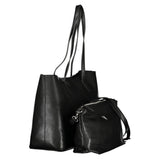 Mario Valentino Nero Poliuretano Women's Bag with Adjustable Strap