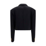Versace Black Wool Oves Aries Blazer