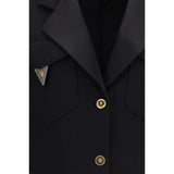 Versace Black Wool Oves Aries Blazer