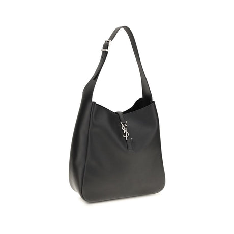 Saint Laurent Black Calf Leather Bos Taurus Shoulder Bag