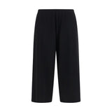 The Row Black Cotton Casual Pants