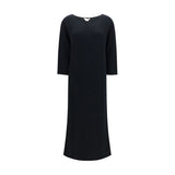The Row Black Cotton Casual Dress