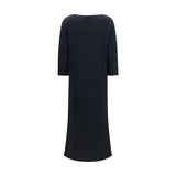 The Row Black Cotton Casual Dress