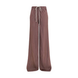 Rick Owens Brown Silk Casual Pants