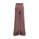 Rick Owens Brown Silk Casual Pants
