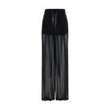 Dolce & Gabbana Black Silk Casual Pants